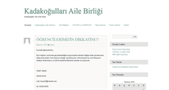 Desktop Screenshot of kadakogullariailebirligi.com